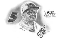 Inspired by "Kyle Larson" Drawn By: Heather Brown