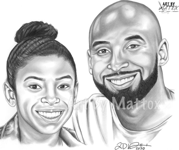 Inspired by "Kobe And Gianna Bryant"